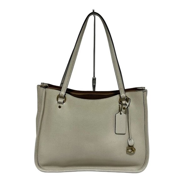 COACH Tyler Carryall C3768 Cream Leather - Tote Bag - Picture 1 of 9